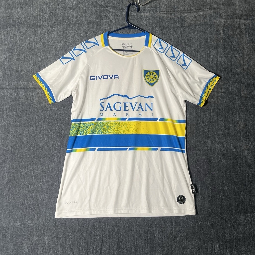 Carrarese Calcio Away Football Shirt 2022-23 Givova Soccer Jersey Mens Large